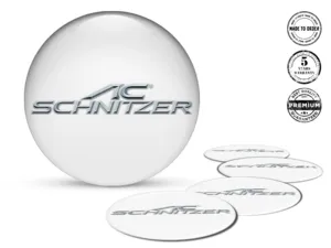 AC Schnitzer Wheel Decals Style Silicone Badge Upgrade